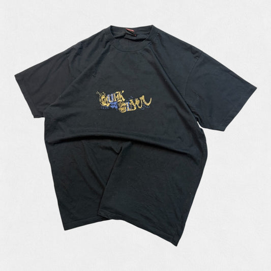Vintage Y2K Quiksilver spell out graphic surfing tee (L)