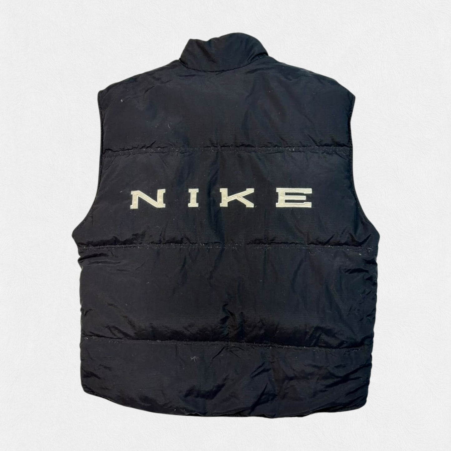 Vintage 90s Nike reversible gilet puffer jacket (L)
