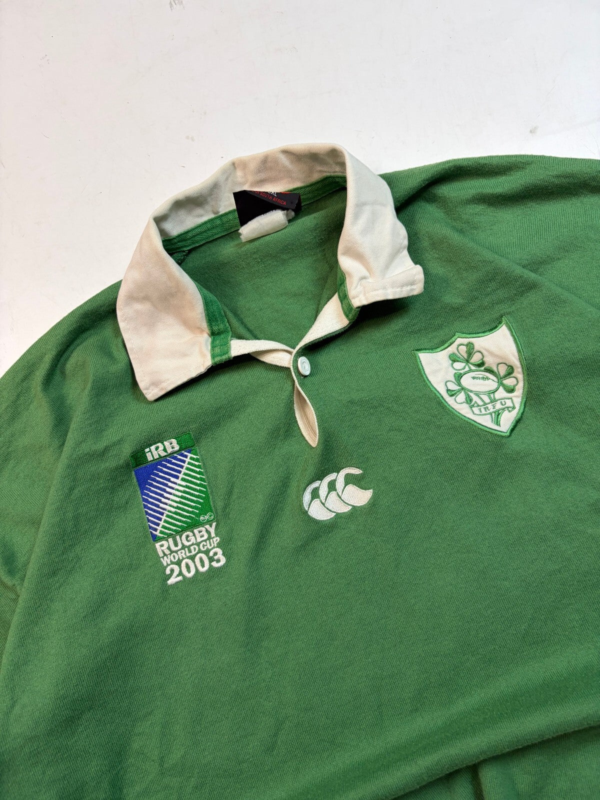 Vintage Ireland 2003 world cup Canterbury rugby shirt (3XL)
