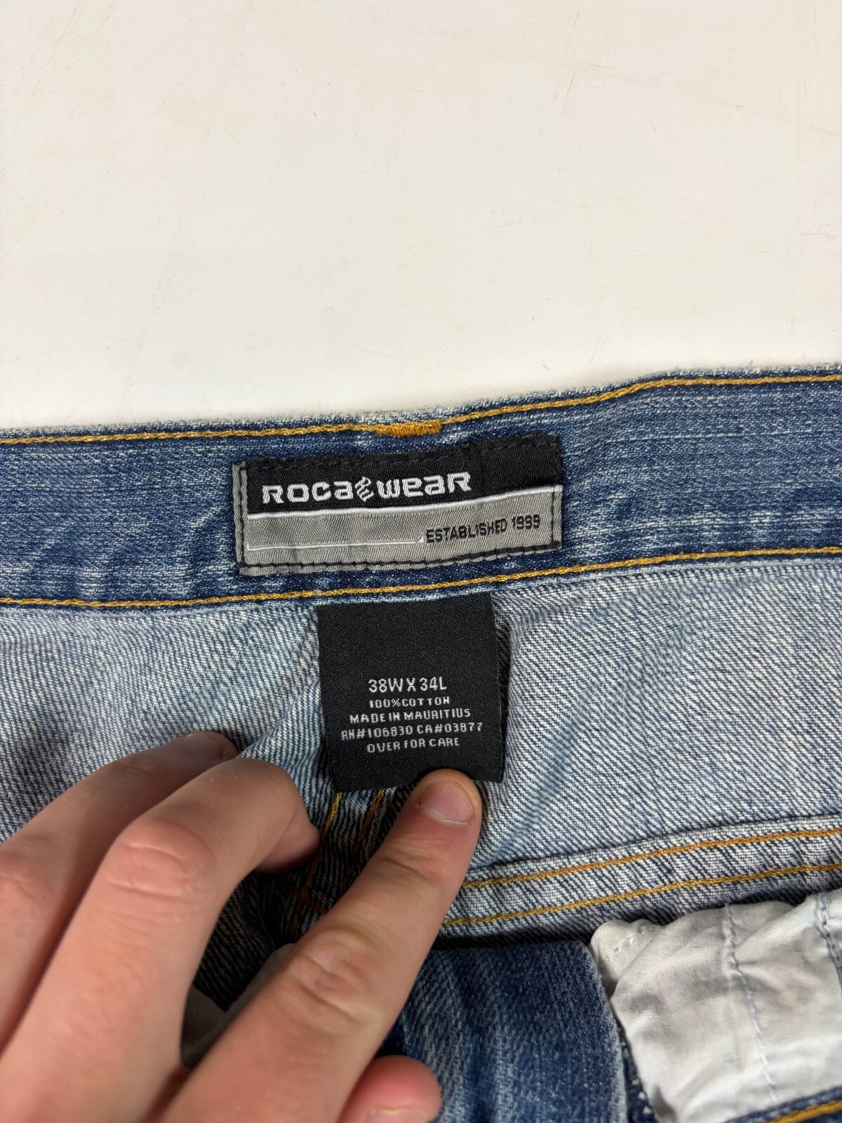 Vintage Y2K Rocawear baggy hip hop carpenter jeans (W38)