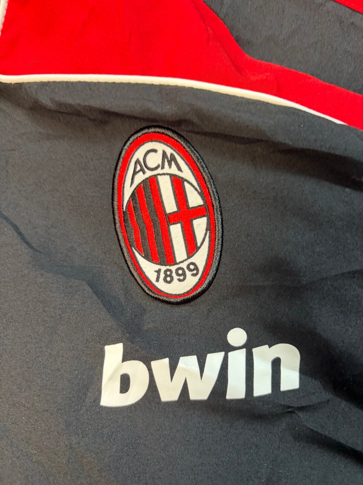 Vintage AC Milan 2008/09 Adidas football track jacket (XL)