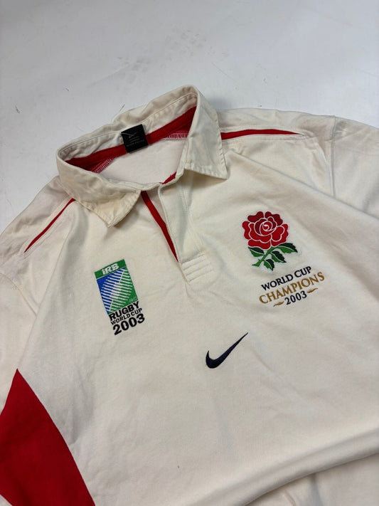 Vintage England 2003 world cup champions Nike rugby shirt (XXL)