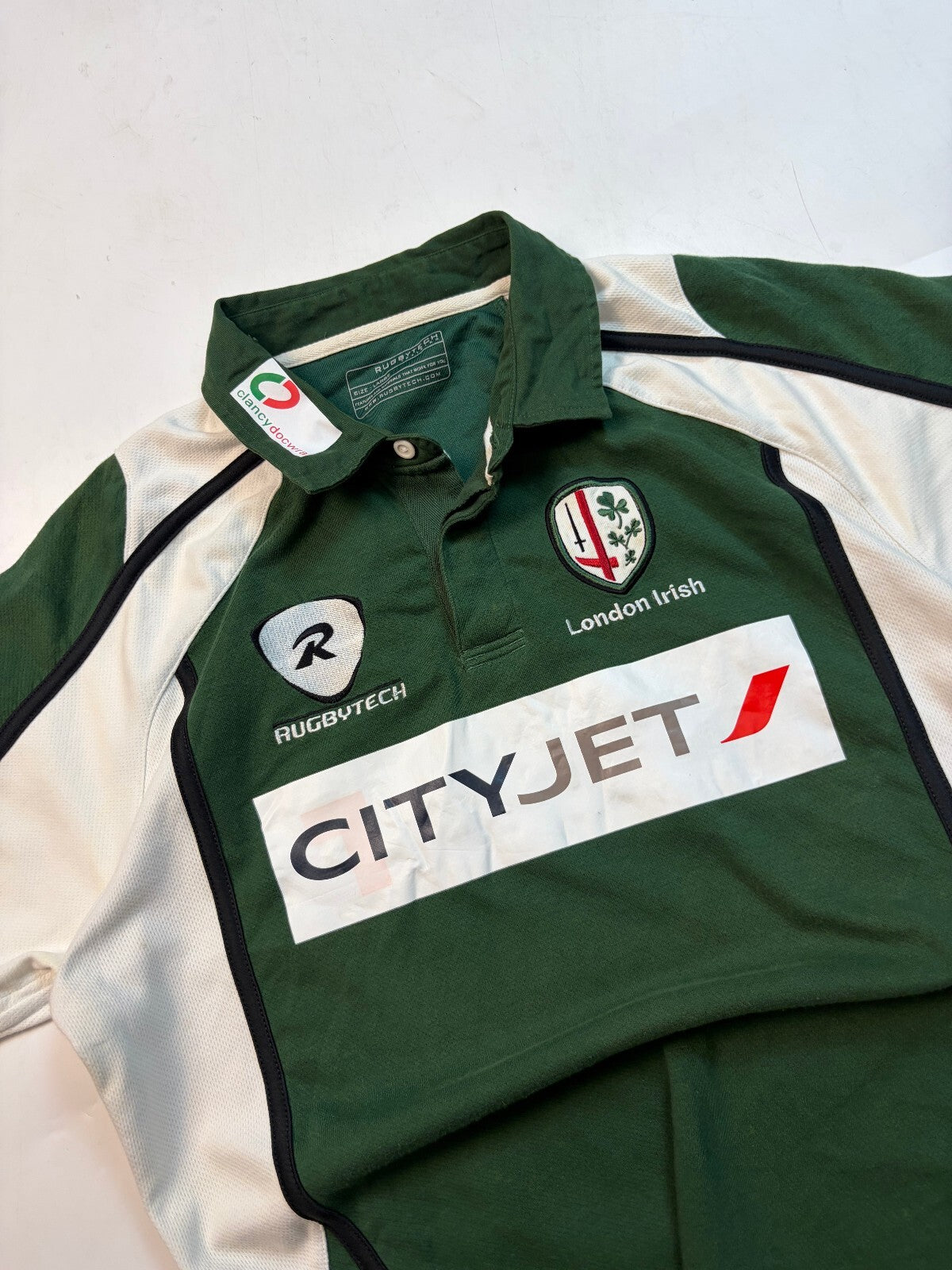 London Irish 2008/09 short sleeve rugby union shirt (L)