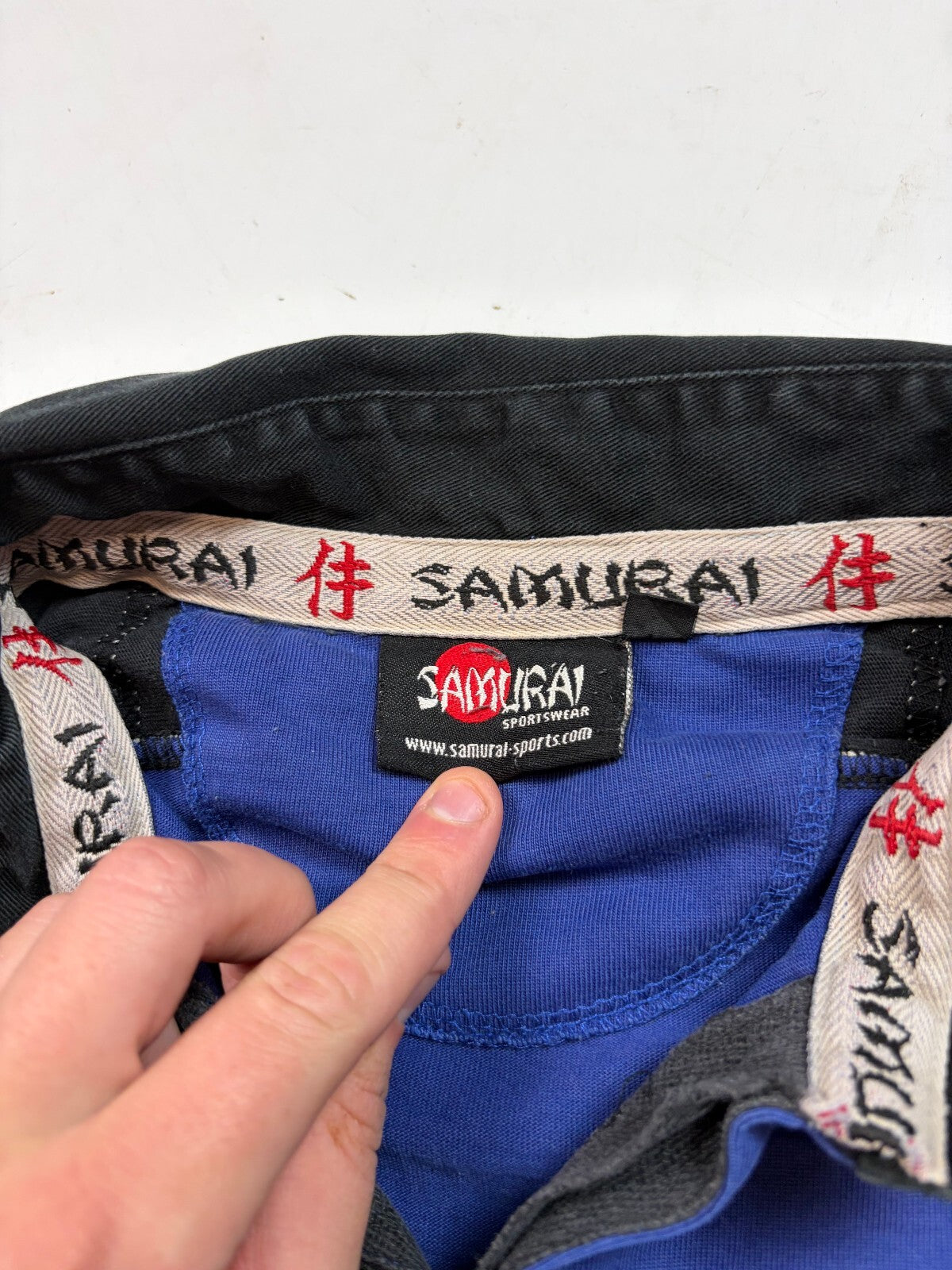 Vintage Samurai sevens 2000-02 match worn away rugby shirt (XL)