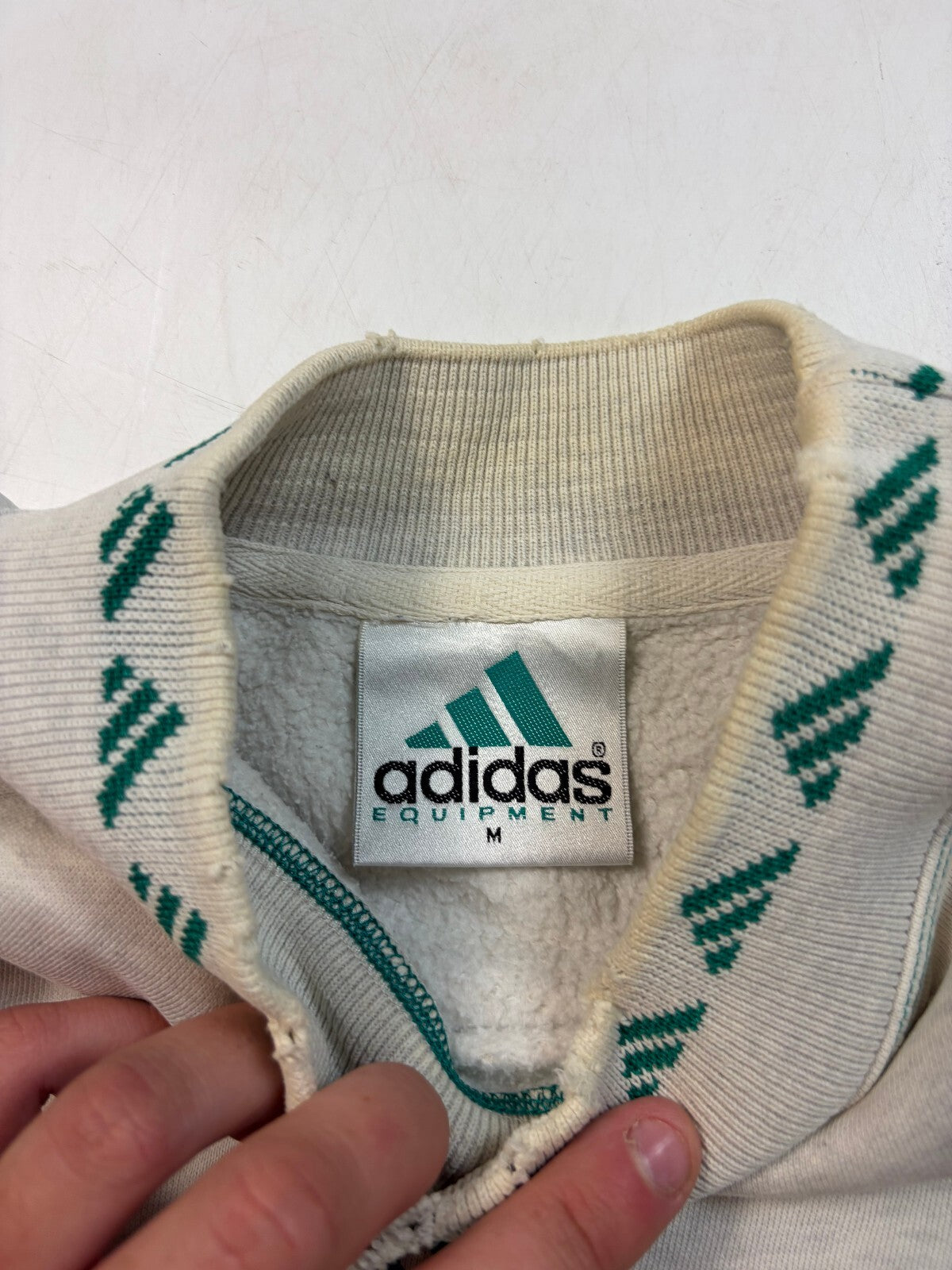 Vintage 90s Adidas equipment centre logo sweatshirt (M)