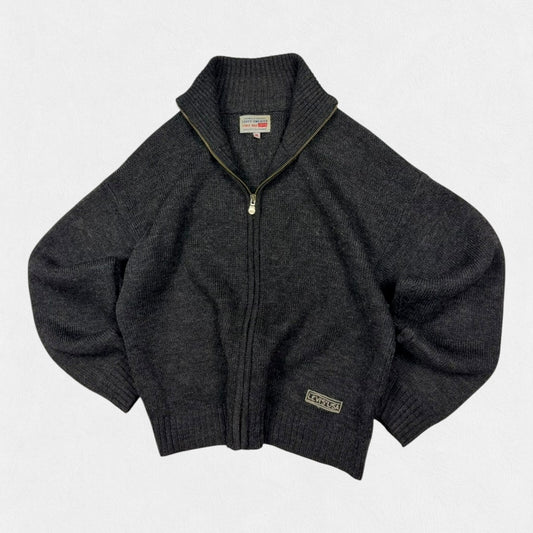 Vintage Levi's full zip knit sweater (M)