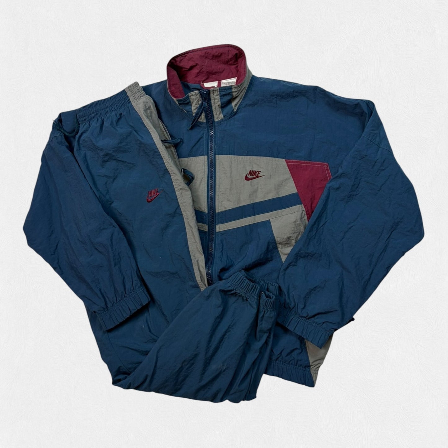 Vintage 90s Nike colour block full tracksuit (M)