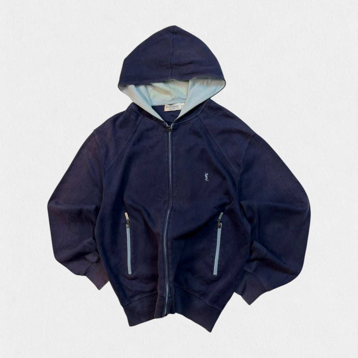 Vintage YSL Yves Saint Laurent full zip hoodie (L)