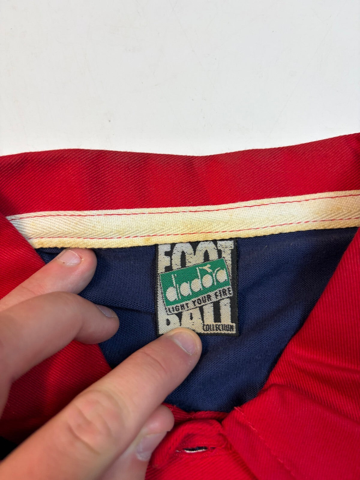 Vintage Bologna 1996/97 Diadora football polo shirt (XXL)