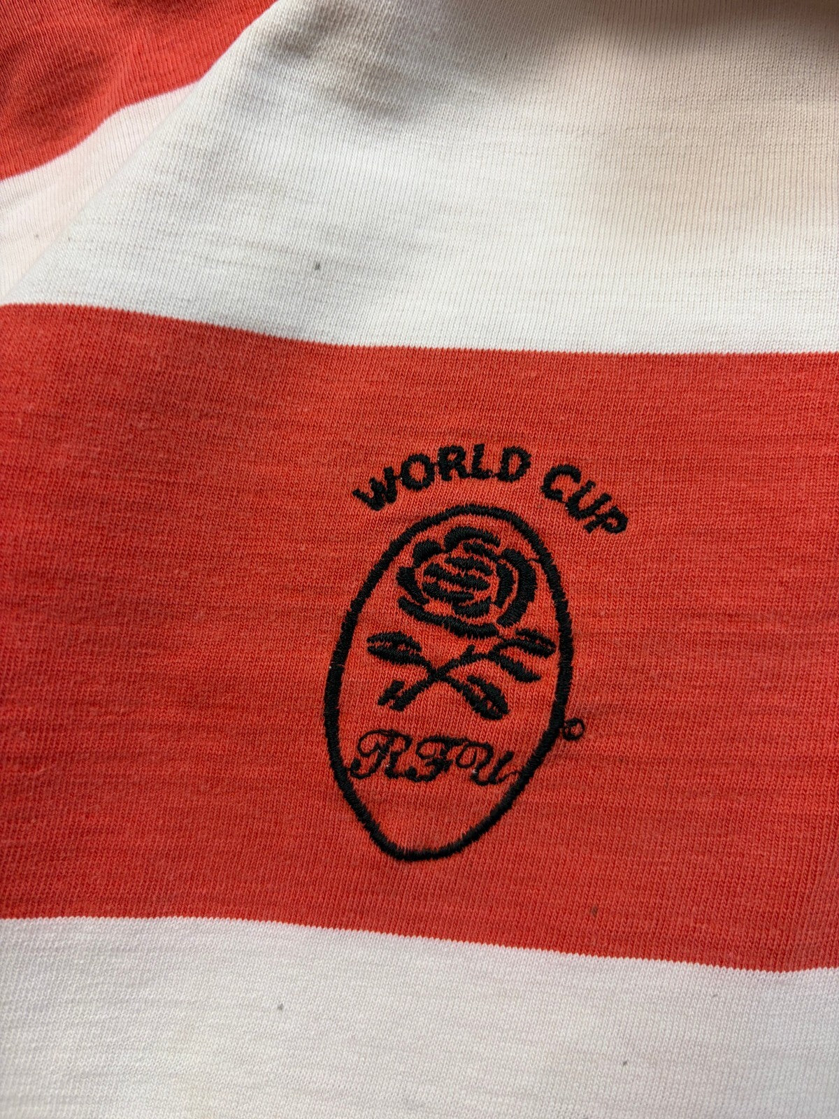 Vintage 90s Japan Cotton Oxford rugby union shirt (XL)