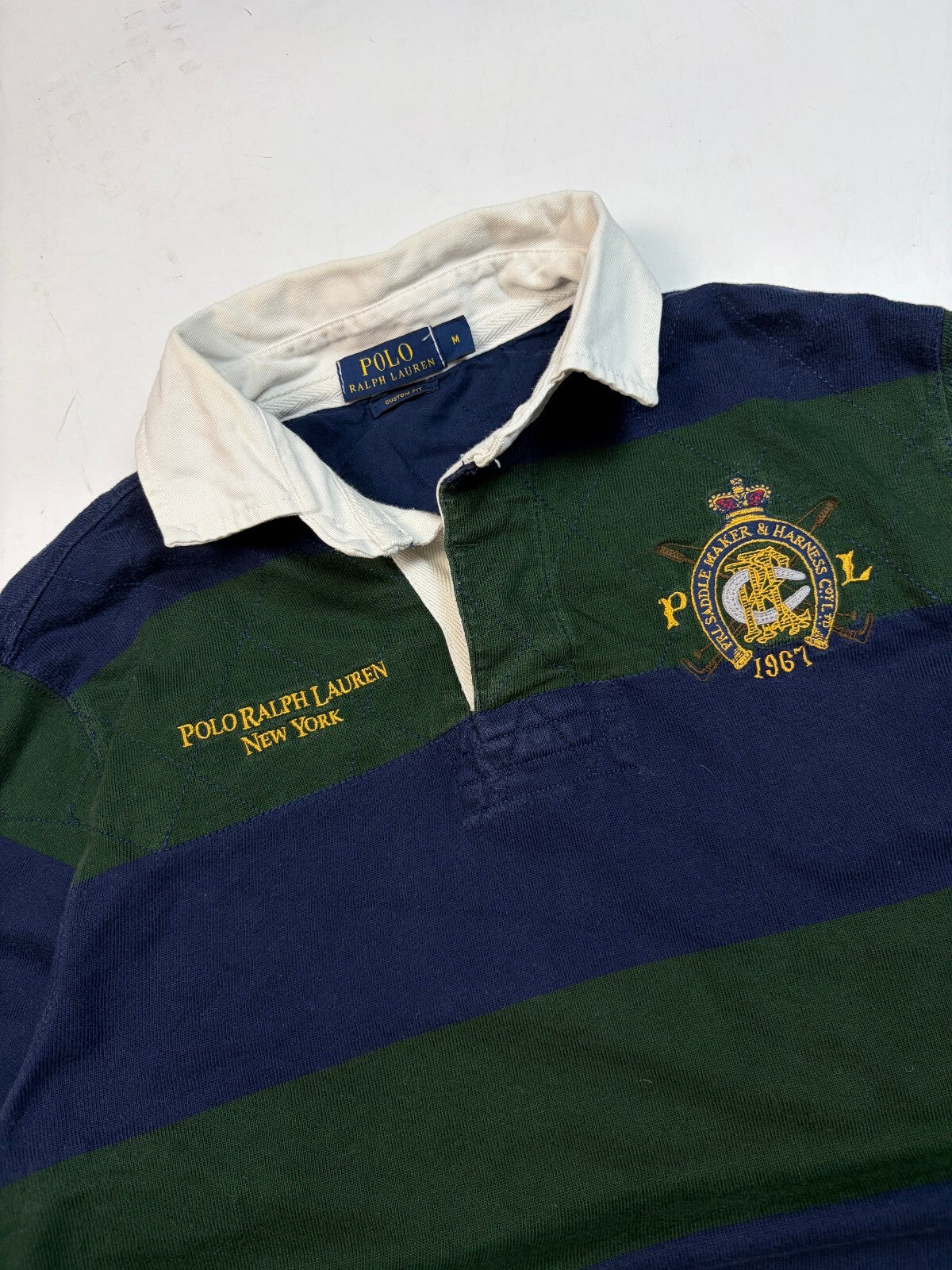 Ralph Lauren striped rugby polo shirt (M)