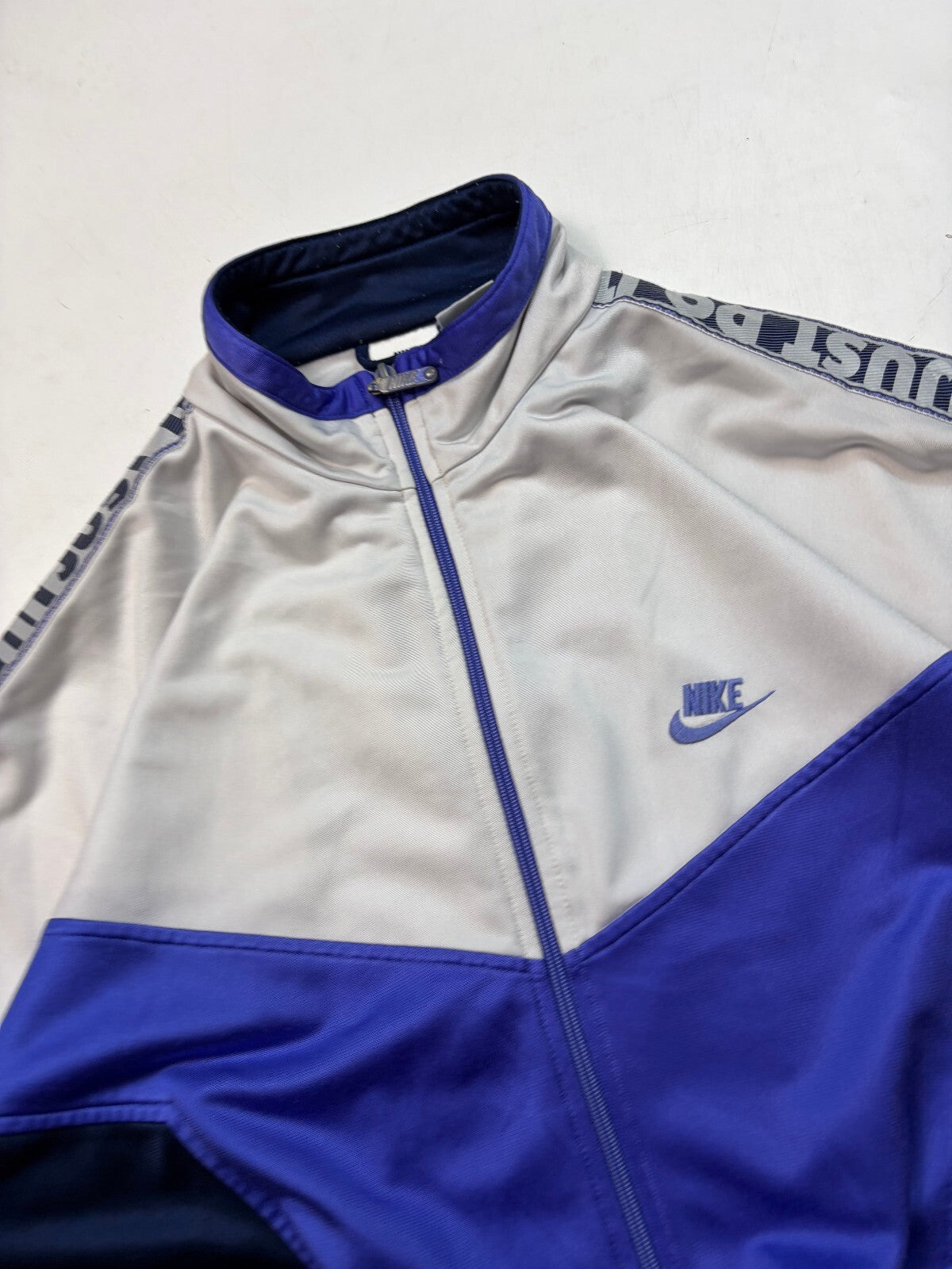 Vintage 90s Nike colour block side stripe full tracksuit (L)