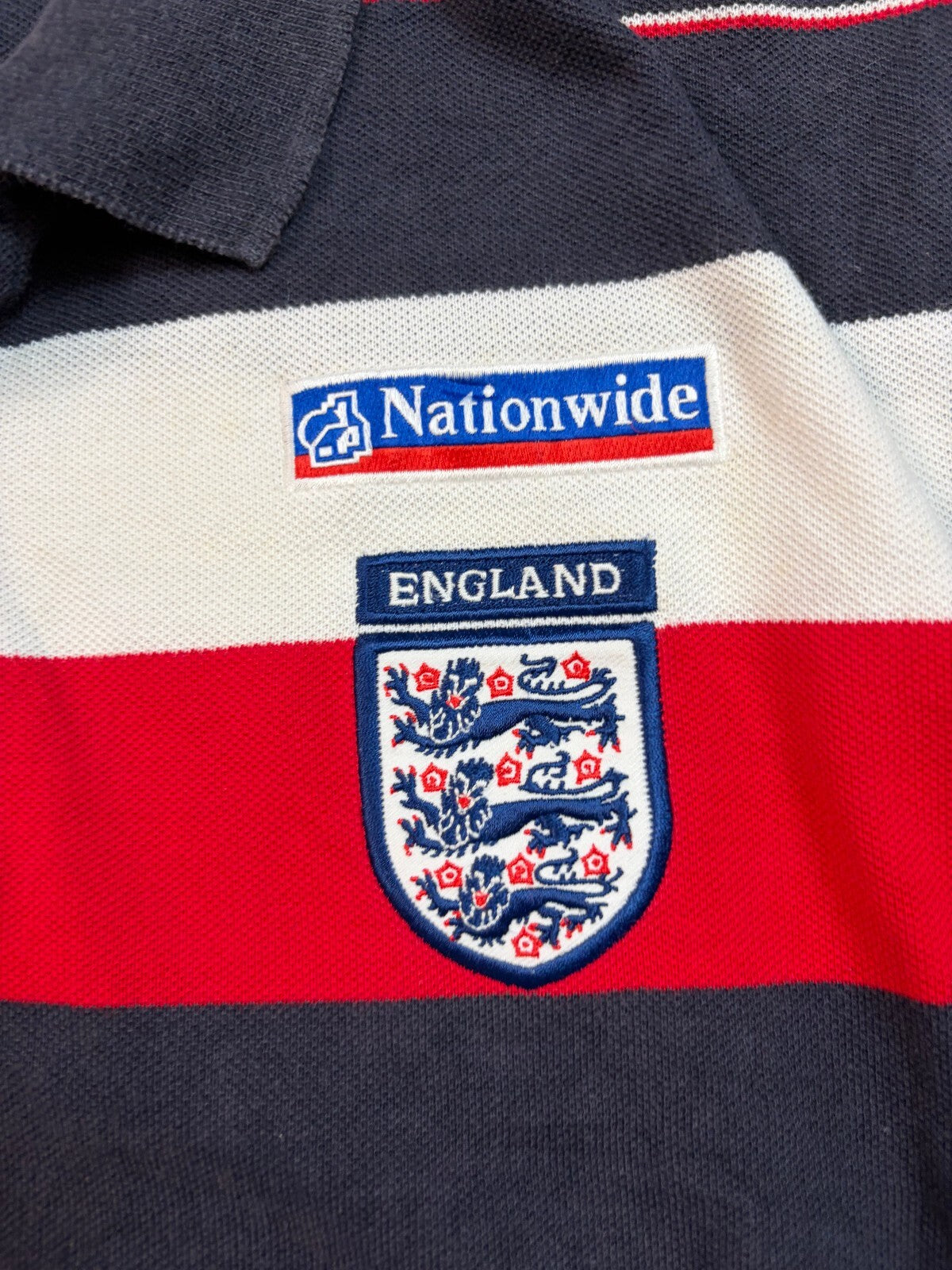 Vintage England 2002-04 Umbro football polo shirt (M)