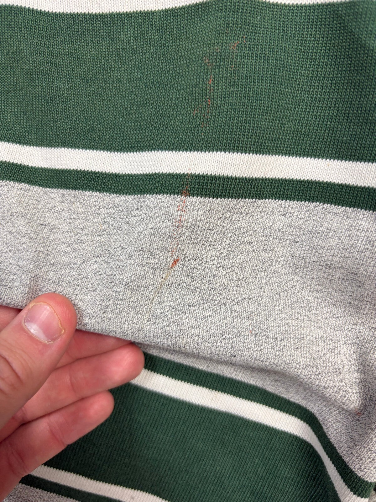 Vintage 90s adidas striped rugby polo shirt (L)