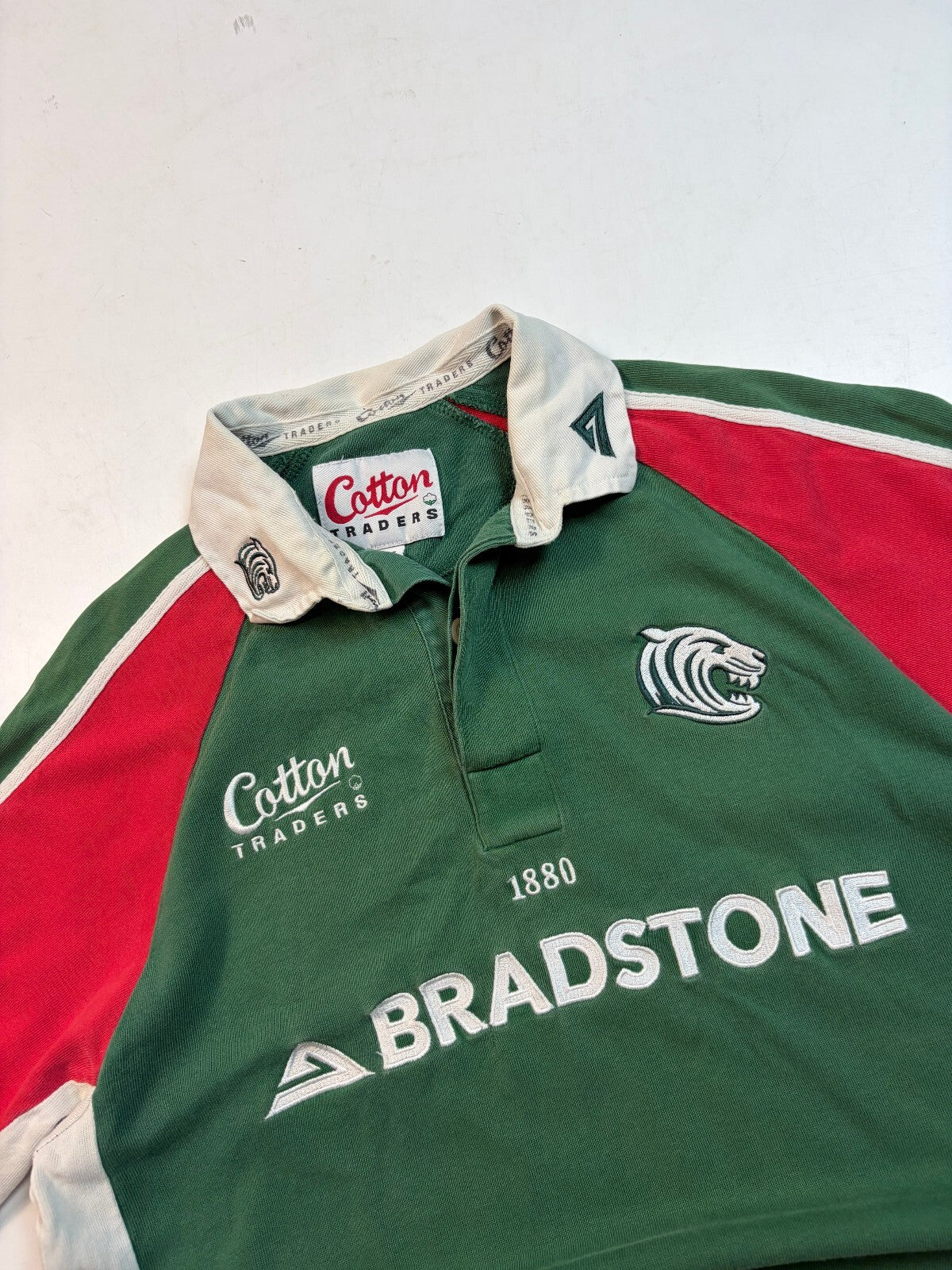 Vintage Leicester Tigers 2003/04 cotton traders rugby shirt (M)
