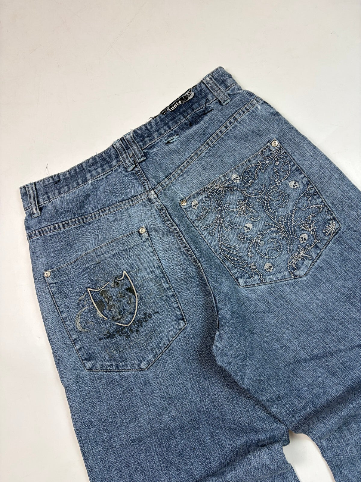 Vintage Southpole skateboarding baggy hip hop jeans (W34)
