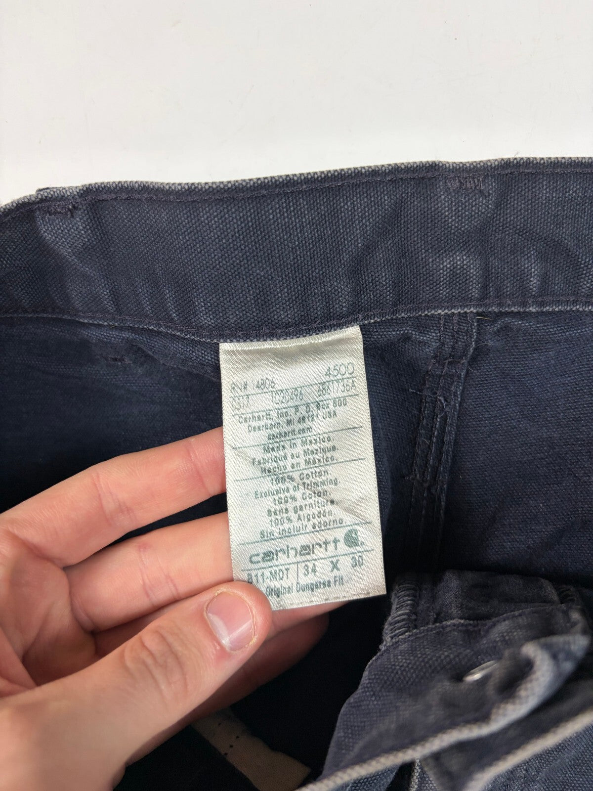 Carhartt distressed baggy carpenter pants (W34)
