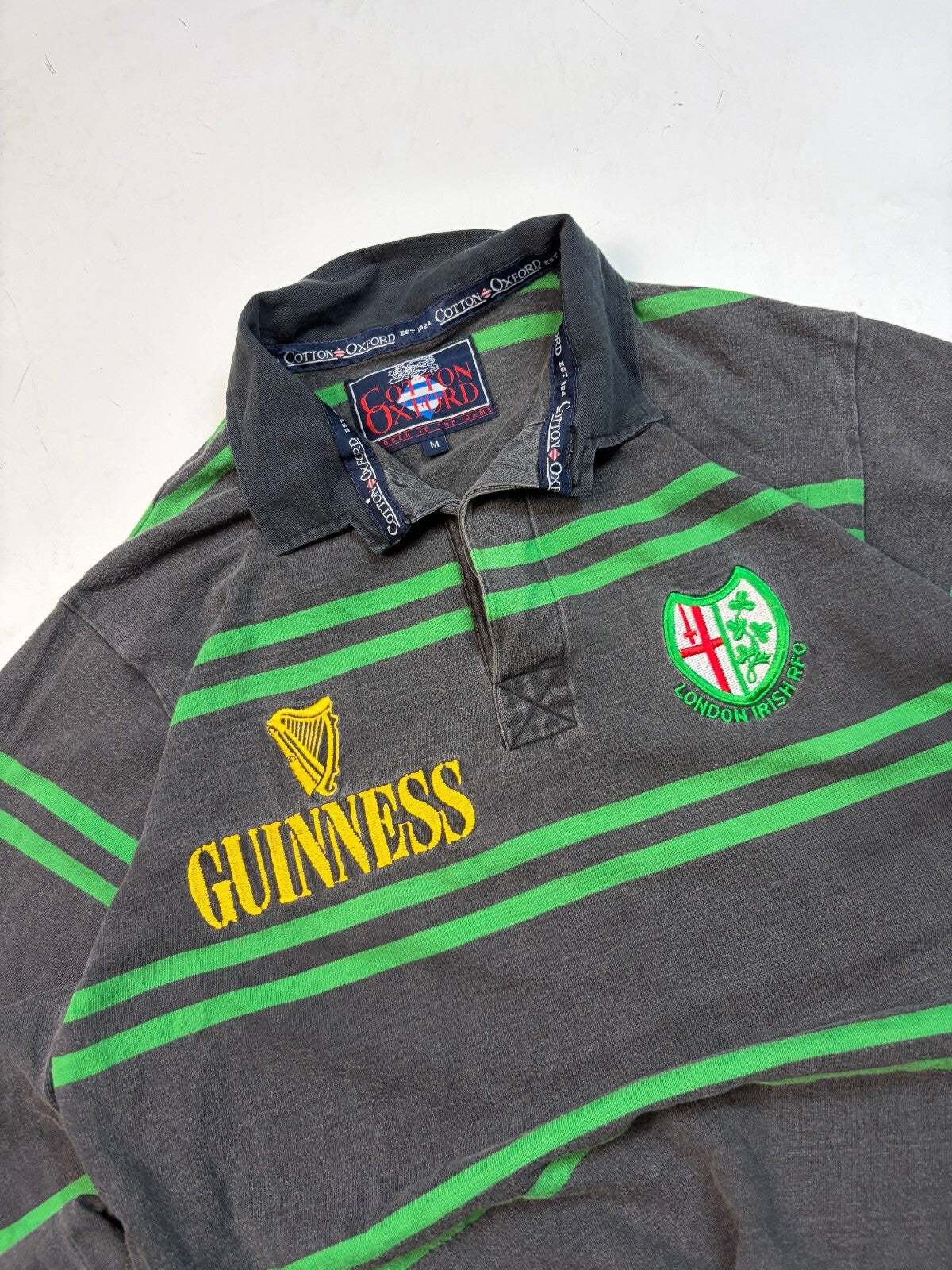 Vintage London Irish 1997/98 Cotton Oxford rugby shirt (M)