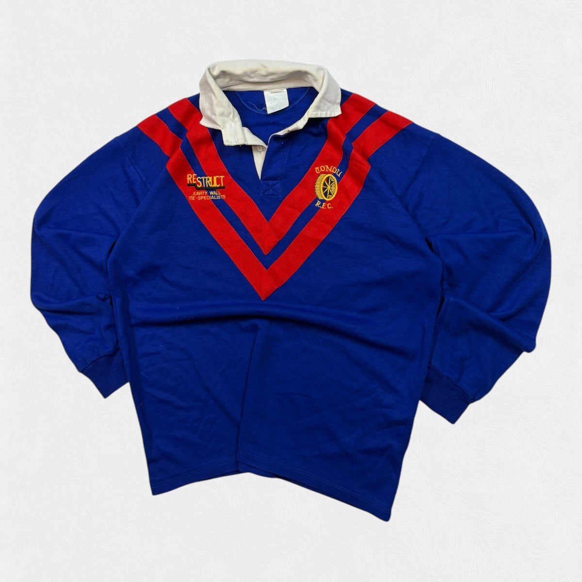 Vintage 90s Tondu RFC rugby union shirt (L)