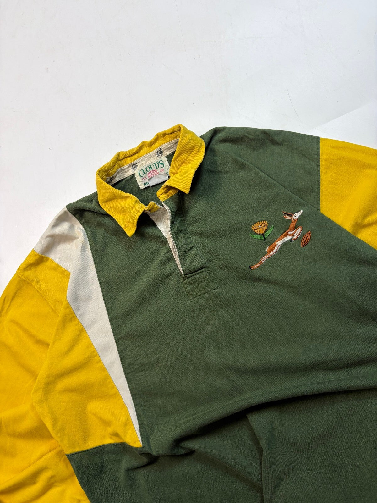 Vintage 90s South Africa supporters rugby union shirt (L)