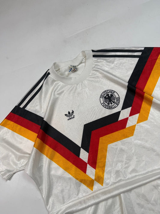 Vintage West Germany 1990-92 adidas home football shirt (L)