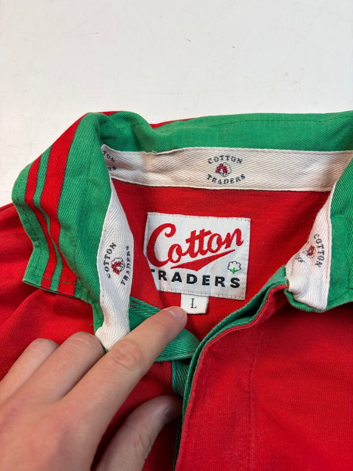 Vintage Wales 1994/95 Cotton Traders rugby union shirt (L)