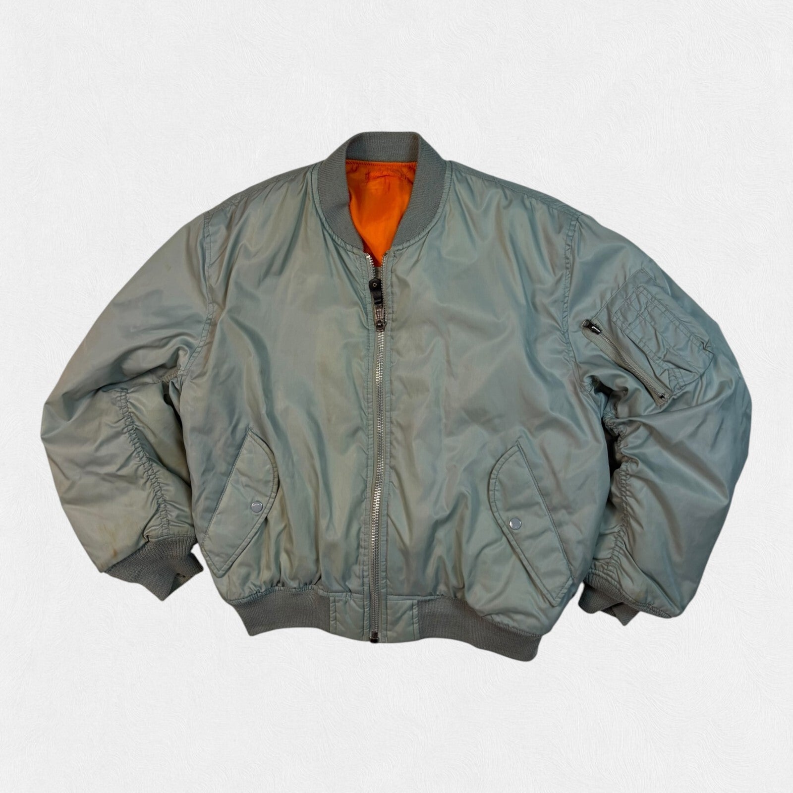 Vintage 90s MA-1 flight bomber jacket (L)
