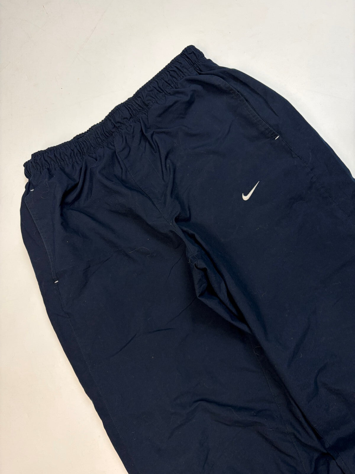 Vintage Nike spell out baggy track pants (M)