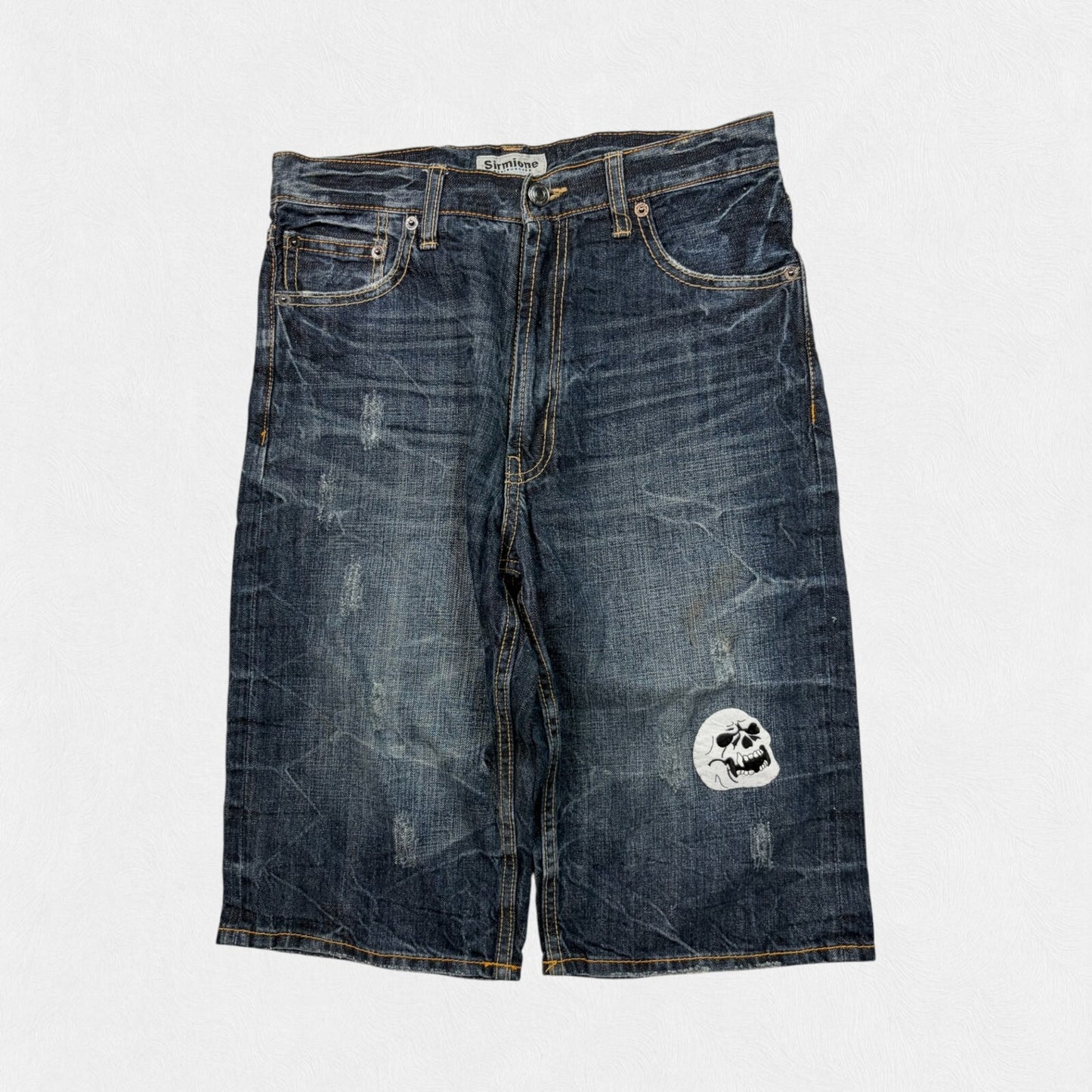 Vintage Y2K hip hop denim shorts jorts (W28)