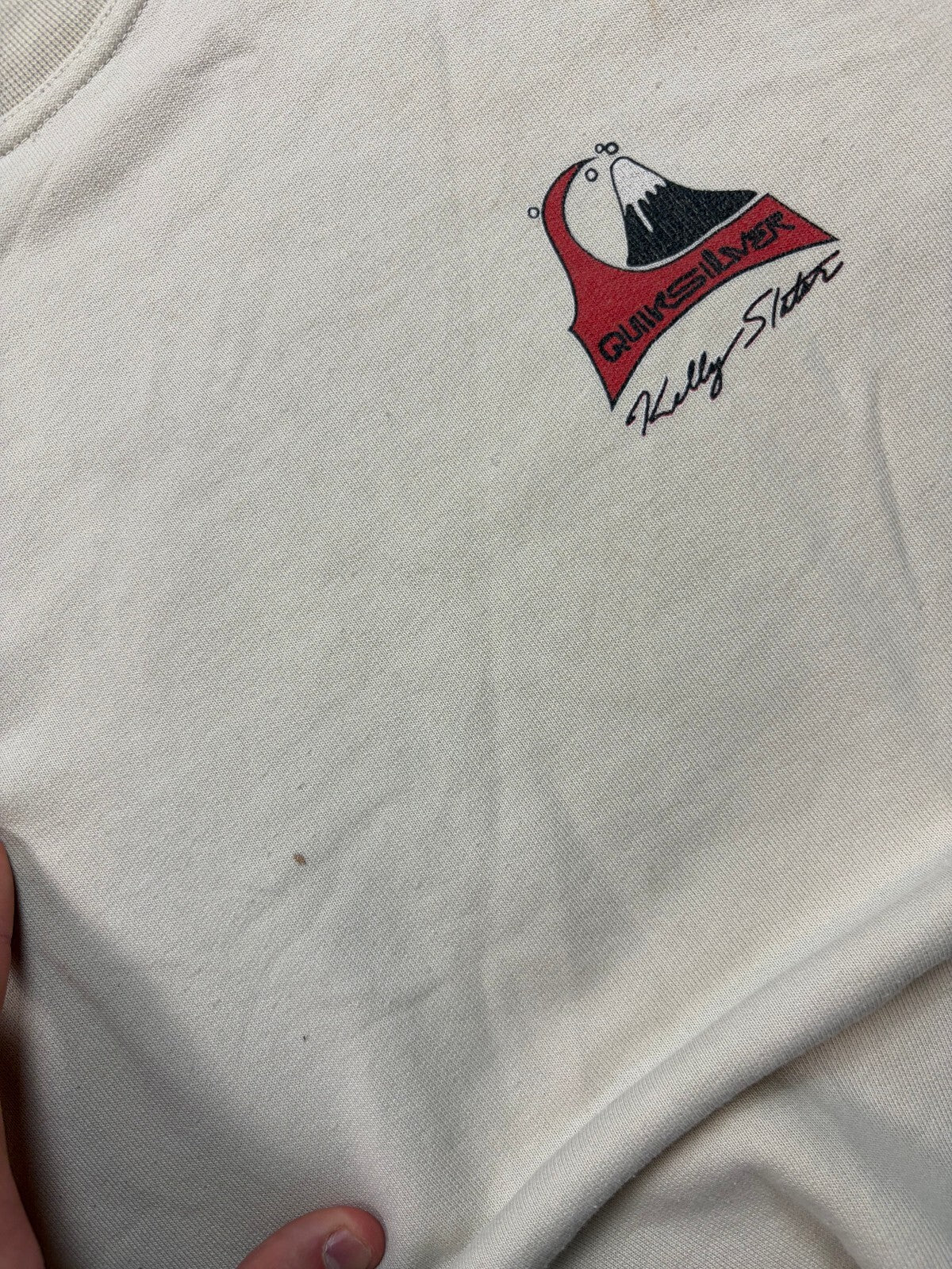 Vintage Y2K Quiksilver surfwear graphic sweatshirt (M)