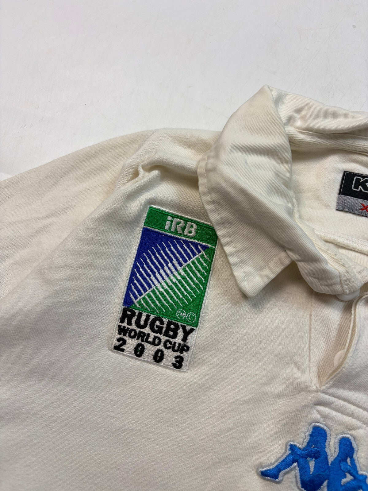 Vintage Italy 2003 world cup Kappa away rugby union shirt (XL)