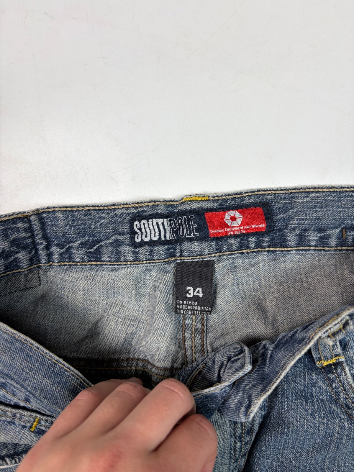 Vintage Southpole skateboarding baggy hip hop jeans (W34)