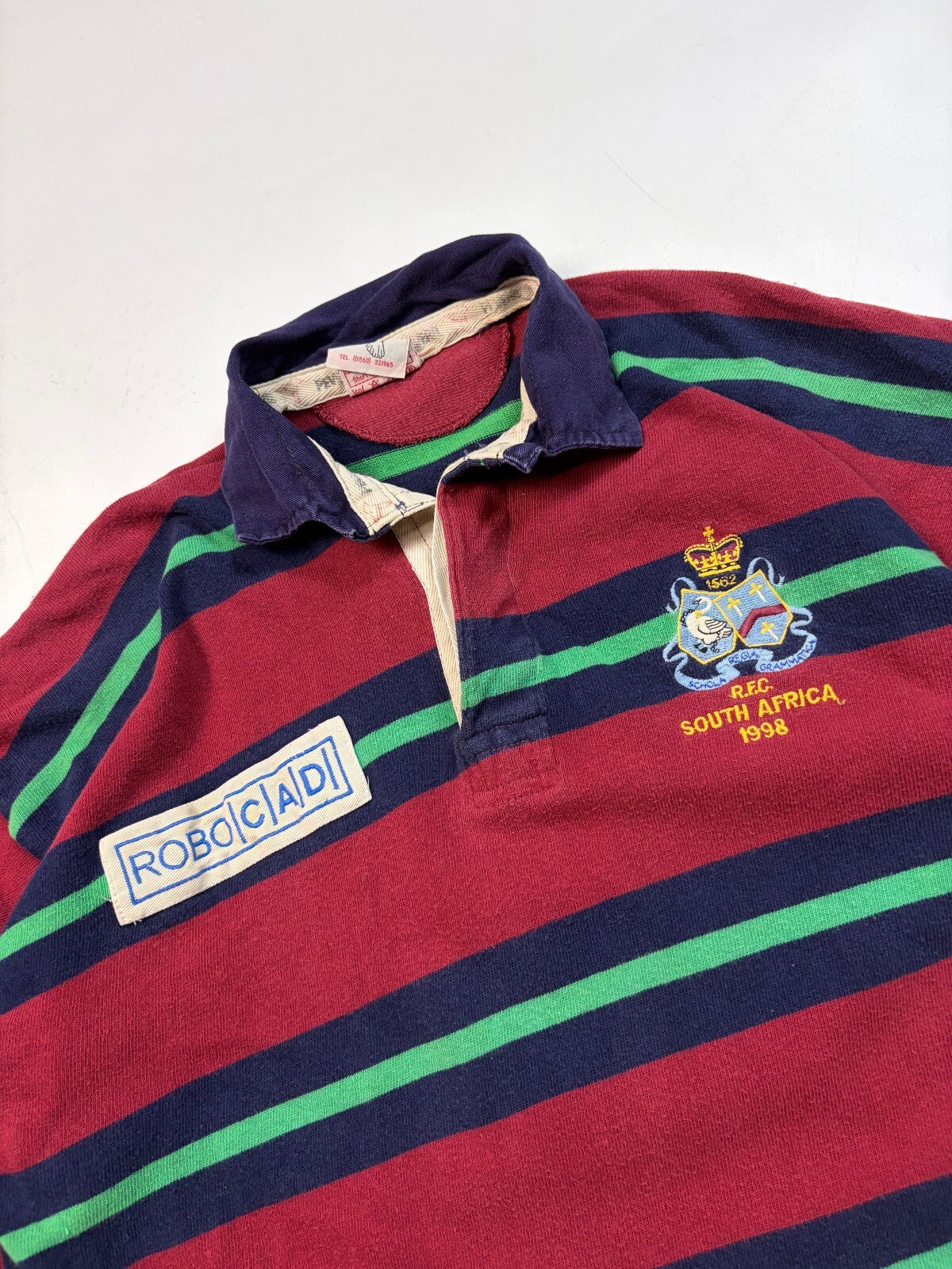 Vintage RGS High Wycombe 1998 South Africa tour Peveril rugby union shirt (XL)