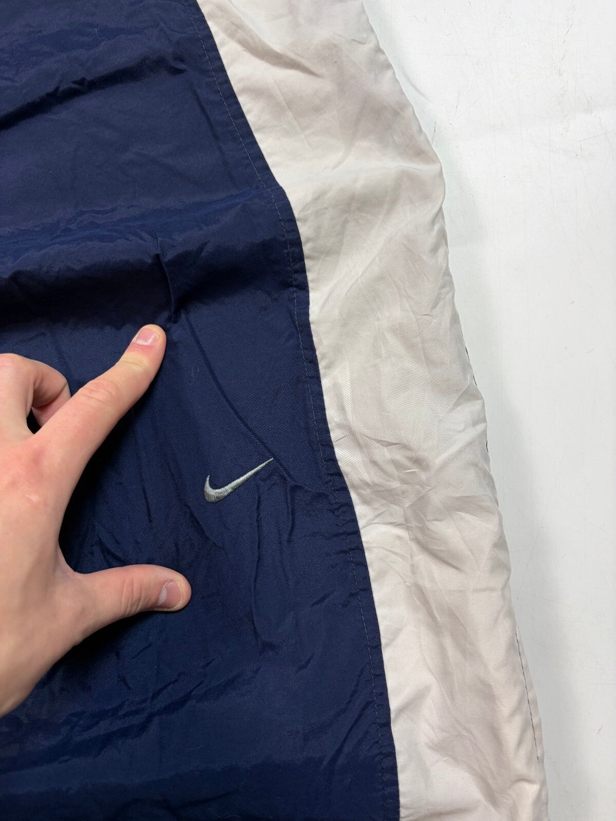 Vintage Y2K Nike side stripe baggy track pants (XL)
