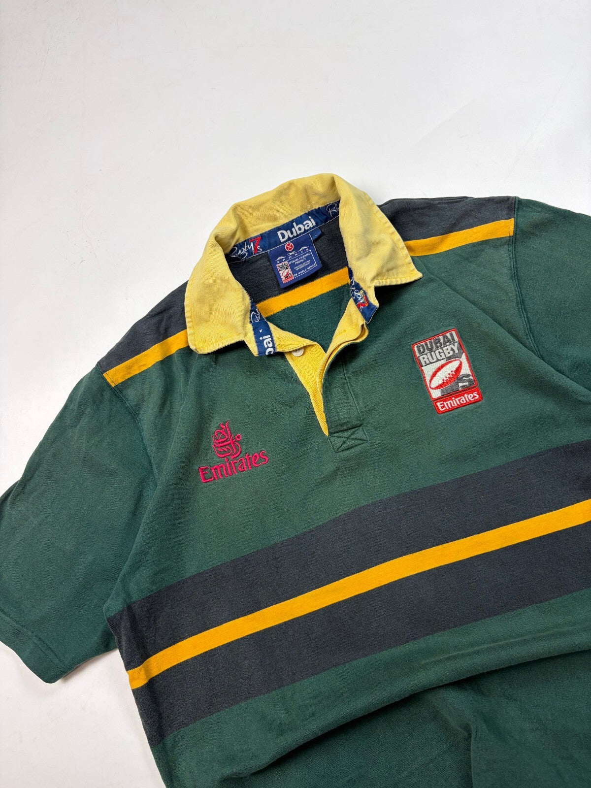 Vintage 90s Dubai Sevens rugby shirt (L)