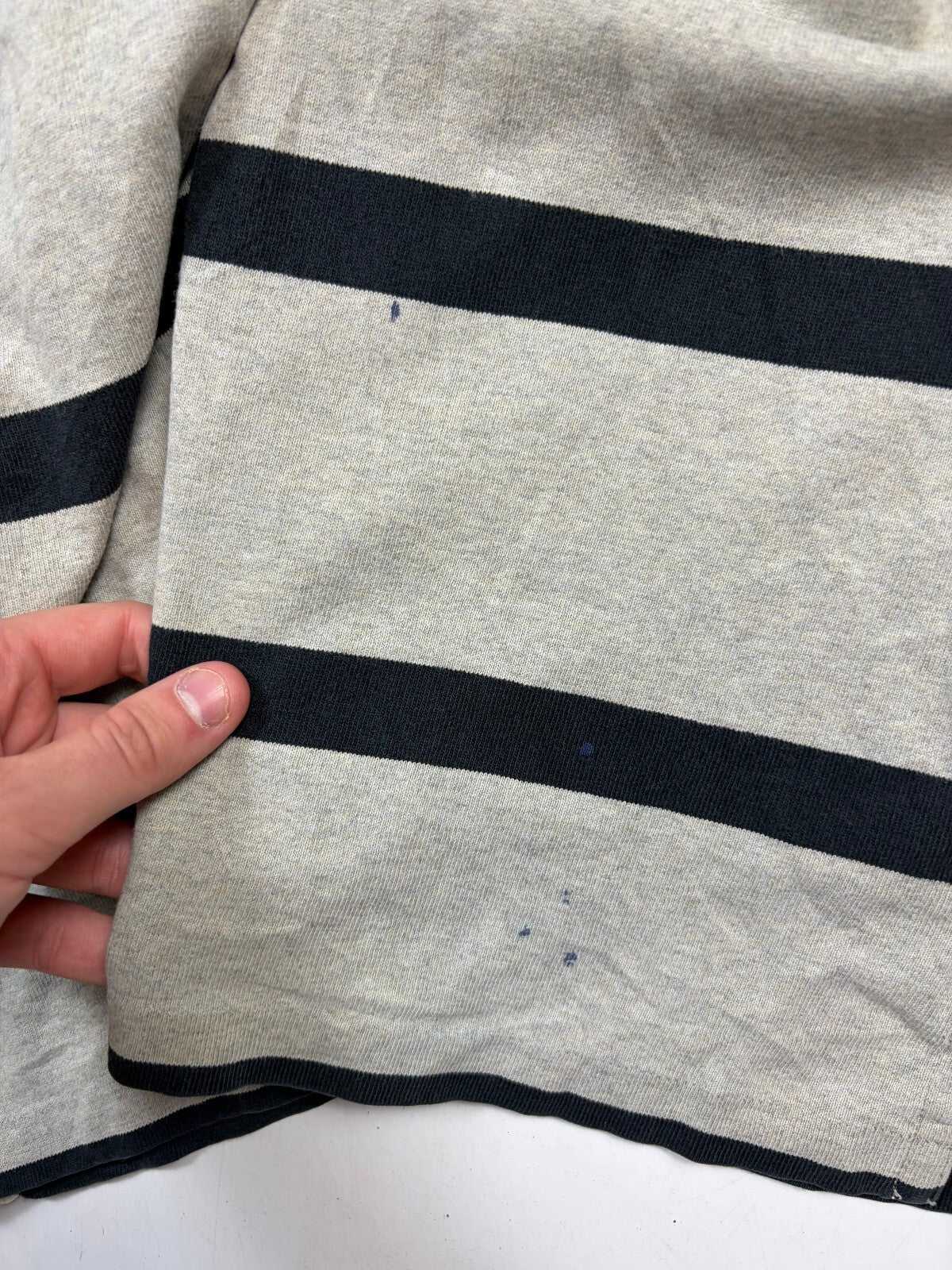 Vintage Y2K Ralph Lauren striped rugby polo shirt (S)
