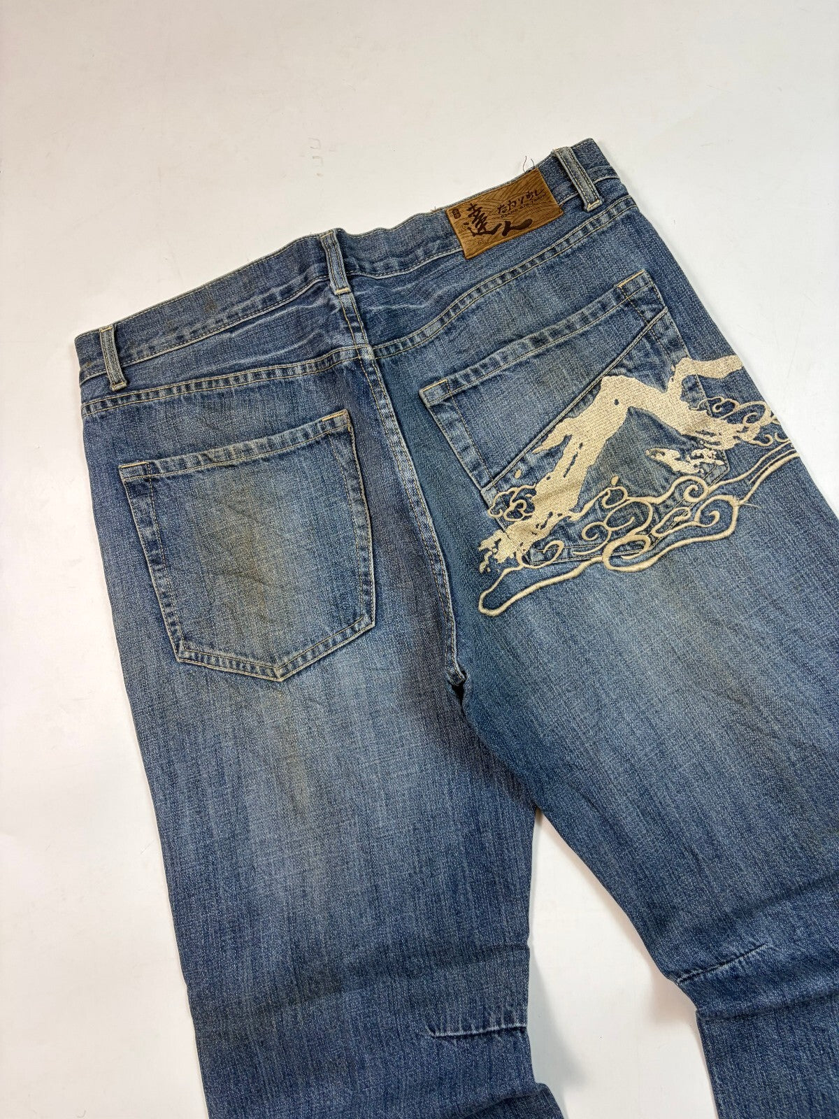 Vintage Y2K Big Train Japanese baggy hip hop jeans (W36)