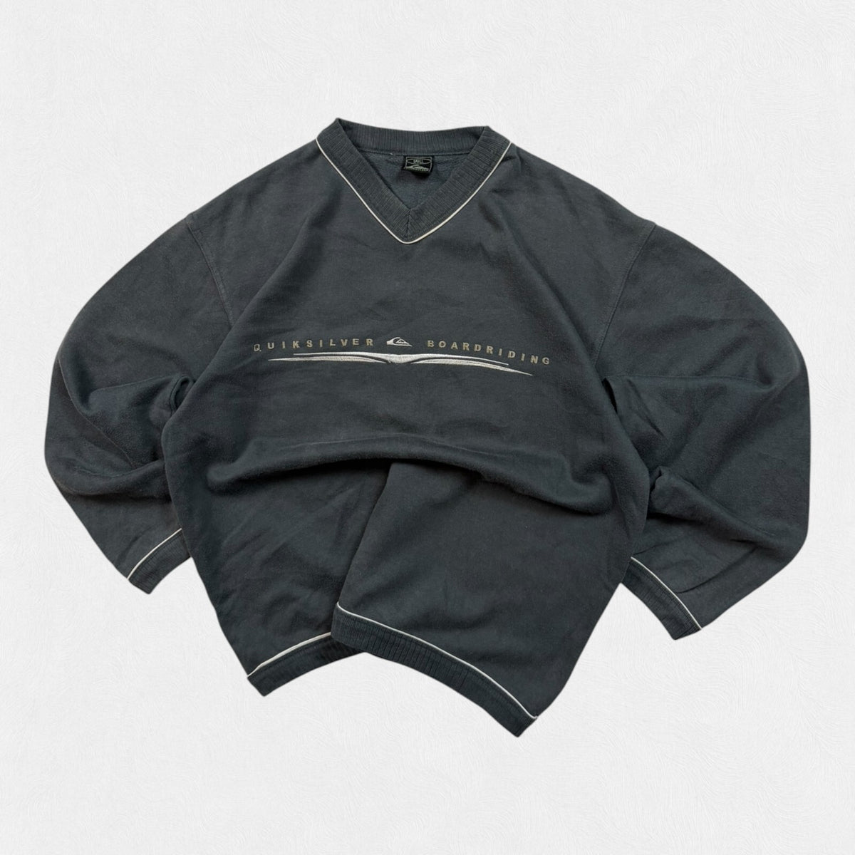 Vintage Y2K Quiksilver board riding spell out sweatshirt (S)