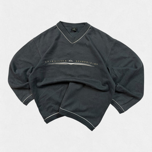 Vintage Y2K Quiksilver board riding spell out sweatshirt (S)