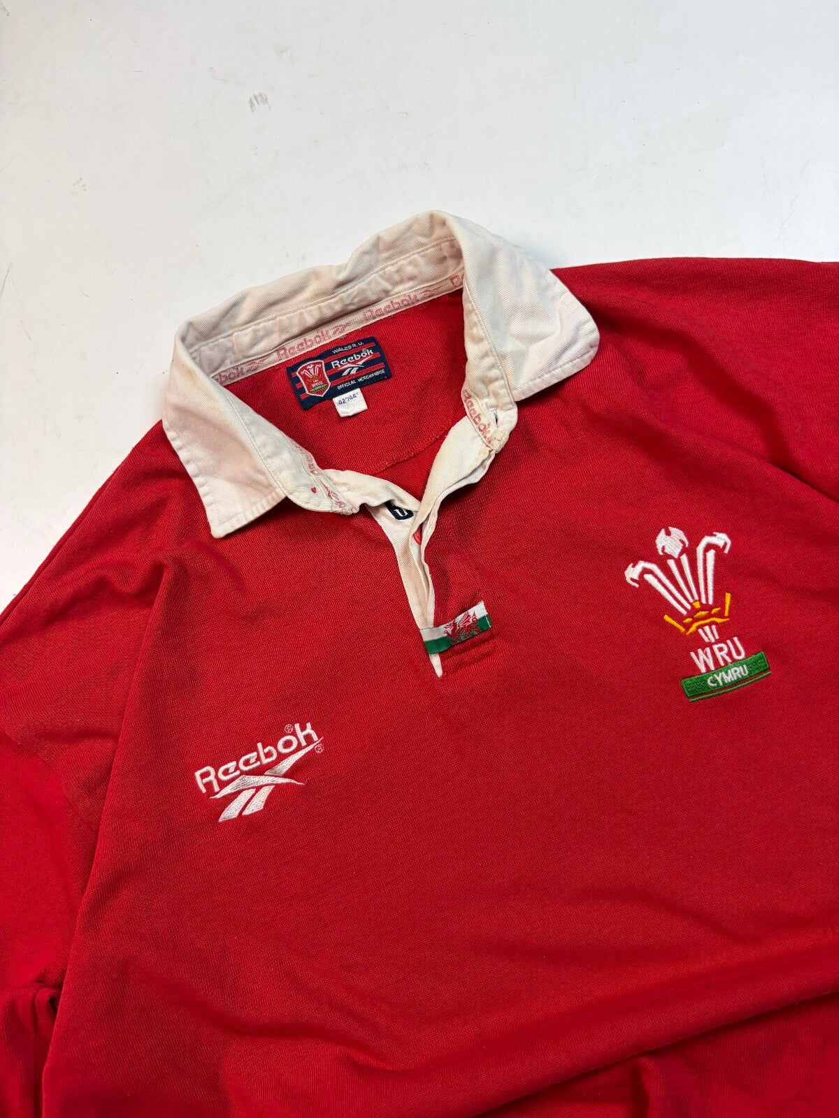 Vintage Wales 1996-98 Reebok rugby union shirt (L)