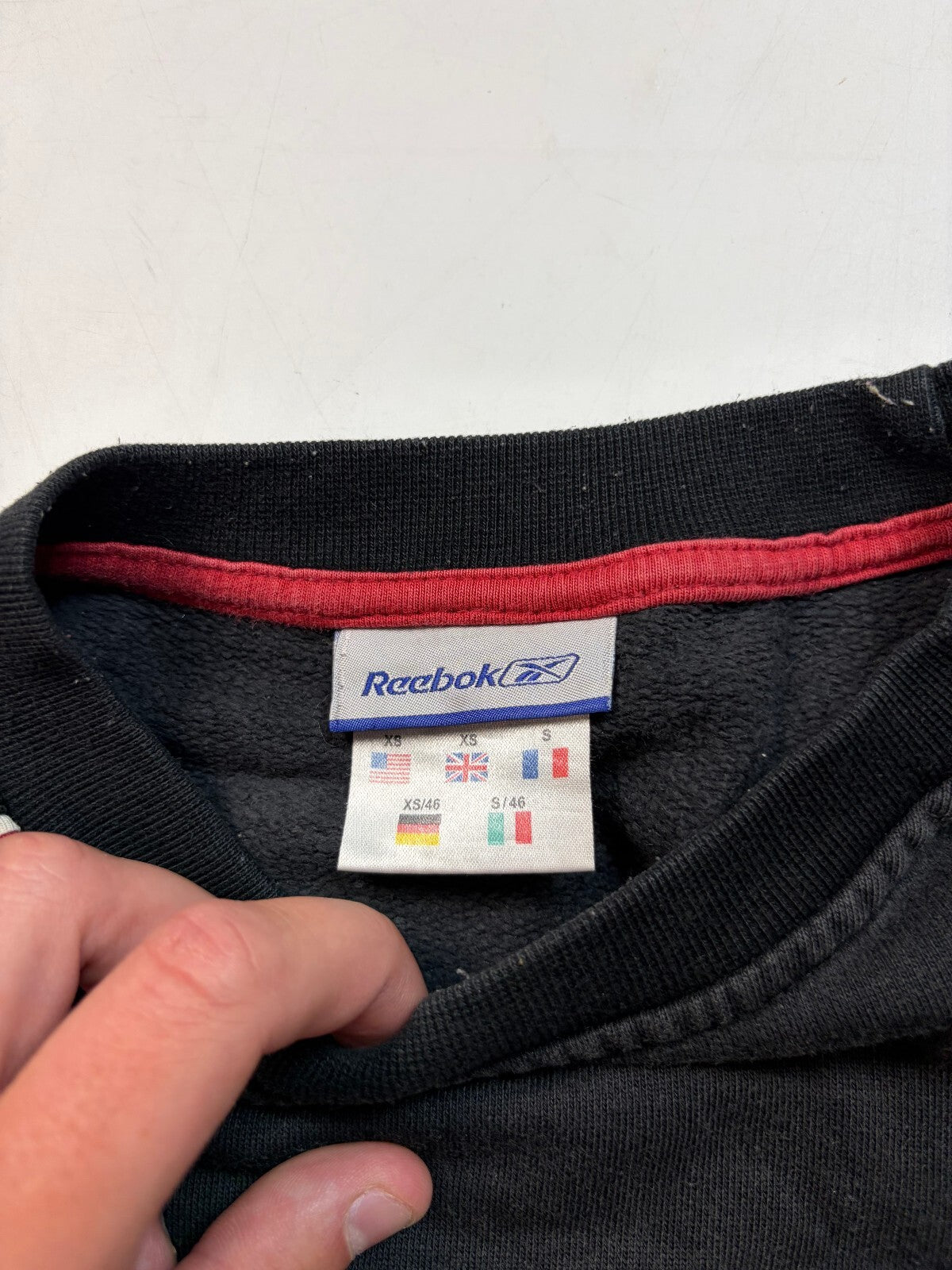 Vintage Y2K Reebok spell out sweatshirt (XS)