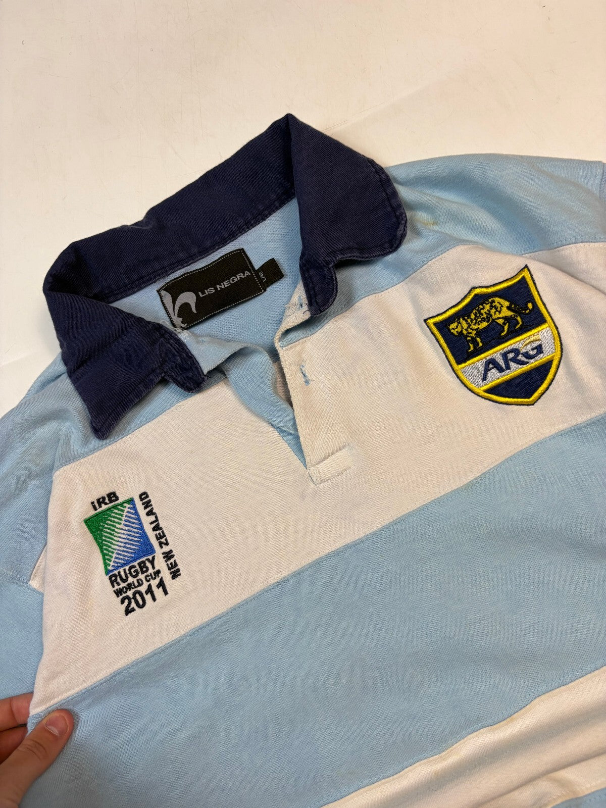 Argentina 2011 world cup rugby union shirt (L)