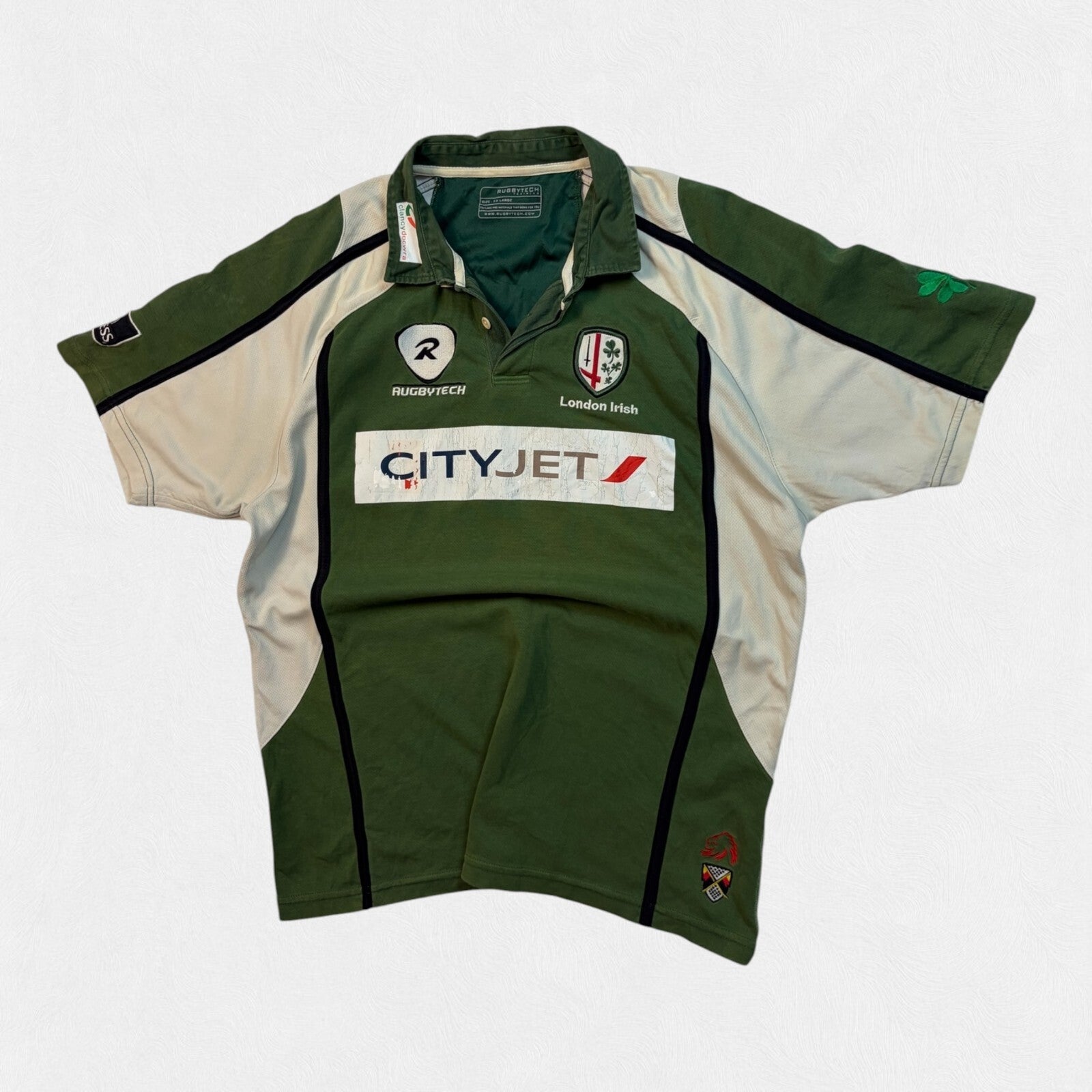London Irish 2008/09 short sleeve rugby union shirt (XXL)