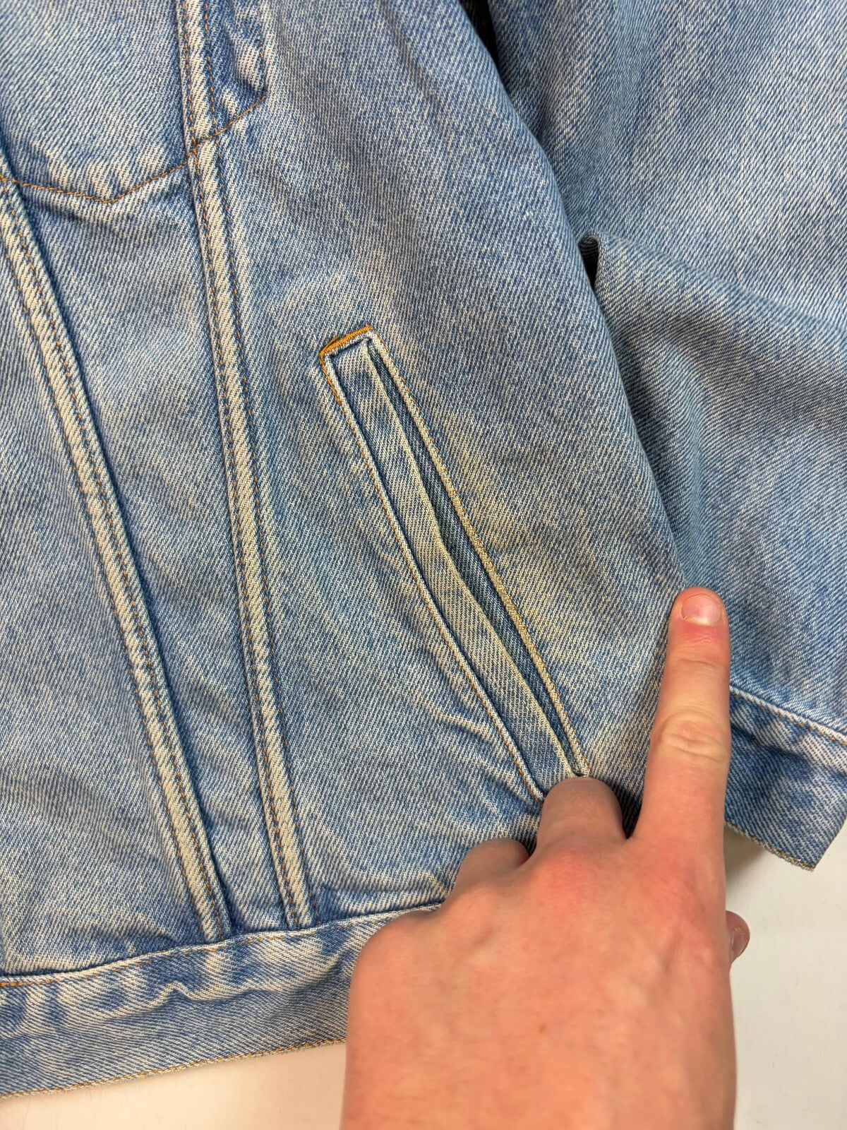 Vintage Y2K Armani jeans denim jacket (M)