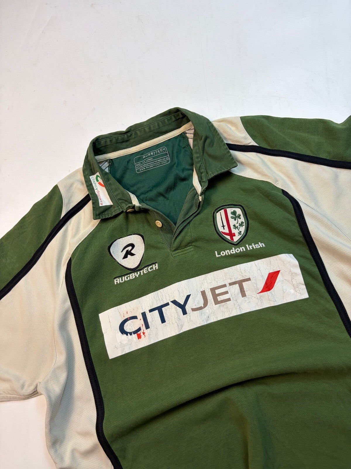 London Irish 2008/09 short sleeve rugby union shirt (XXL)