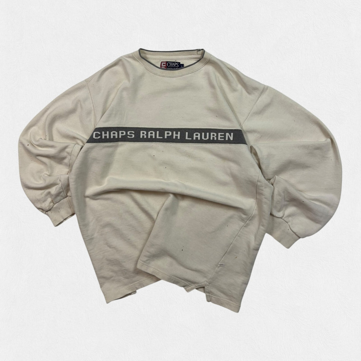 Vintage Y2K Chaps Ralph Lauren spell out sweatshirt (L)