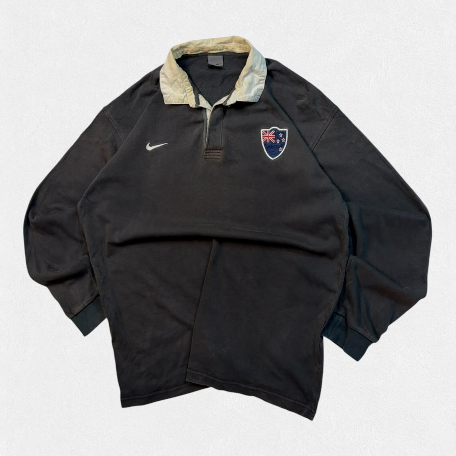 Vintage New Zealand Nike supporters rugby union shirt (XL)