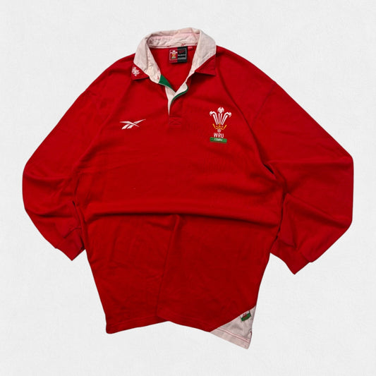 Vintage Wales 1998-00 Reebok rugby union shirt (XL)