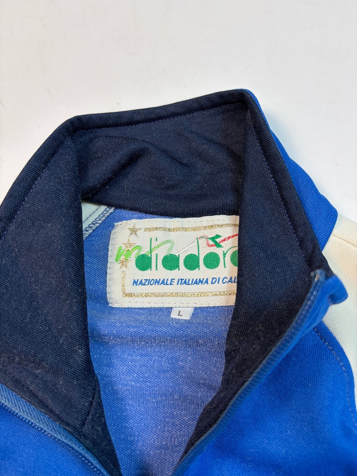 Vintage Italy 1990-92 Diadora football track jacket (L)