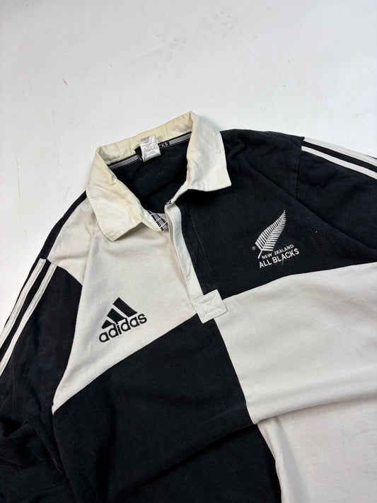 Vintage New Zealand all blacks 1999/00 Adidas training rugby shirt (M)